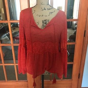 Altar'd state bell Sleeve top